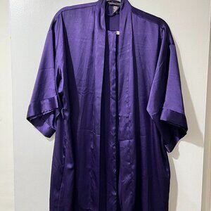Victoria's Secret Purple Satin Robe - Luxe Elegance for Your Cozy Moments 💜✨